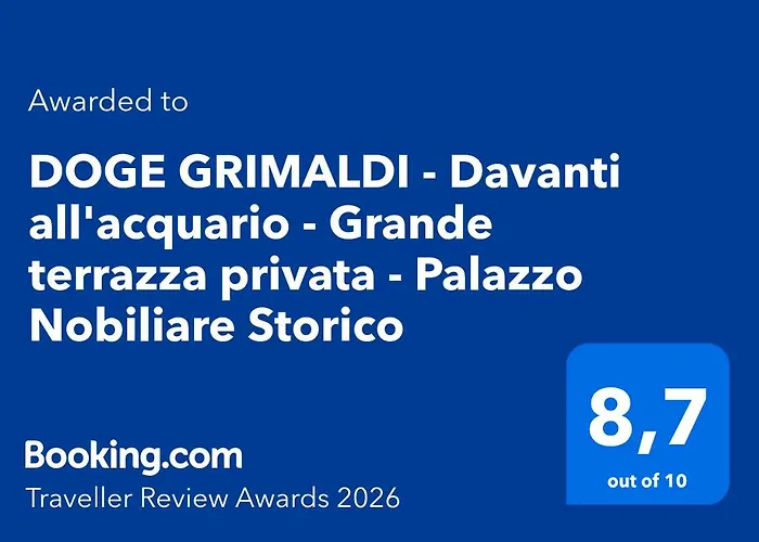 Daire Doge Grimaldi - Davanti All'acquario - Grande Terrazza Privata - Palazzo Nobiliare Storico